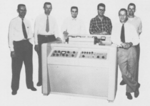 The first video tape recorder (Ampex, 1956) and the team that built it